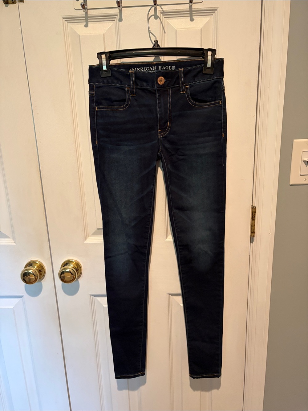 American Eagle Outfitters Women's Dark Indigo Skinny Jeans